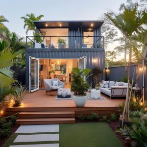 A beautiful double floor farm house container.